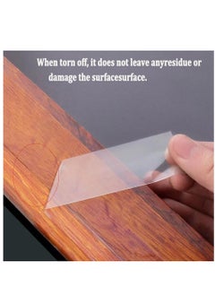 KASTWAVE Transparent Window Weather Sealing Tape, Clear Window Draft Isolation Sealing Film Tape for Door Draft Stopper Adhesive Tape, Doors Windows and Shower Glass Gaps(100cn*5cm)  - Image 4
