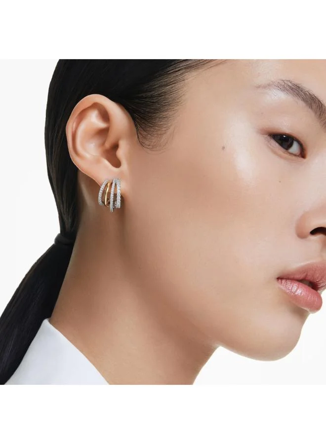 Swarovski  Crystal Detail Hoop Earrings for Women | Best Price UAE