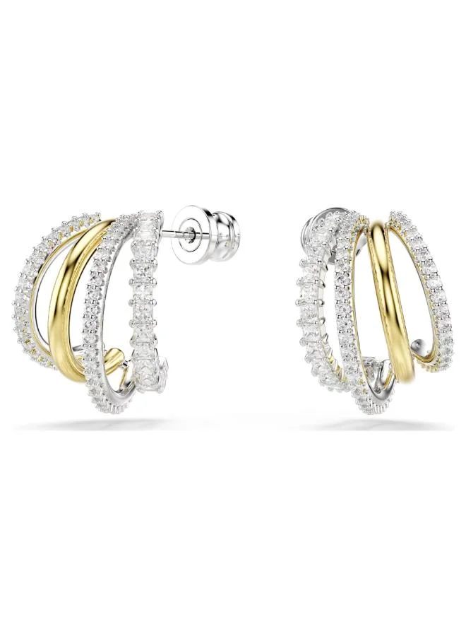 Swarovski Crystal Detail Hoop Earrings