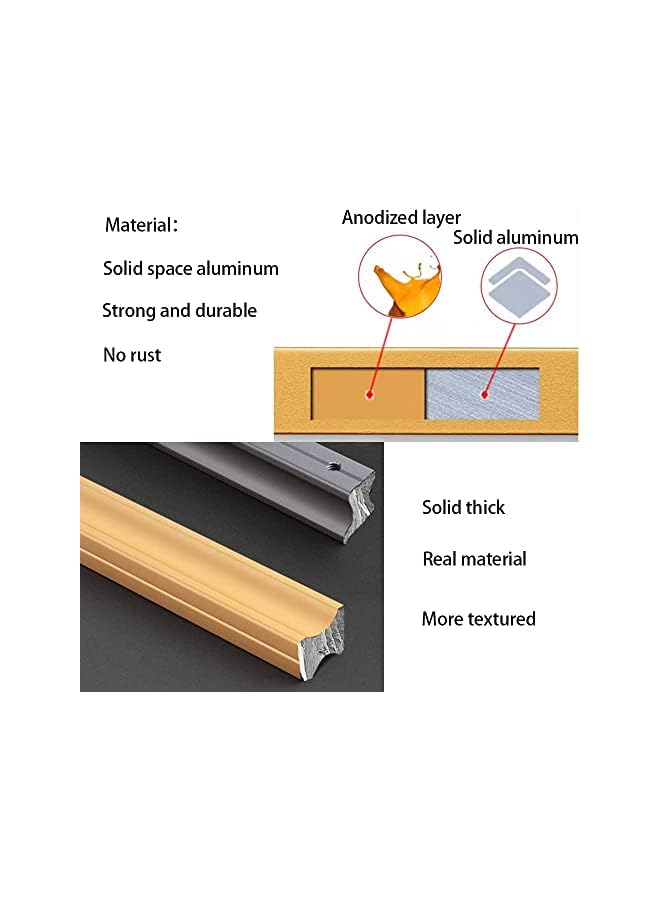 The Bros Drawer Knobs,Cabinet Handles 12 PCS - Black Drawer Pulls 5 in (128mm) Hole Centers - Tilted Solid Drawer Handles for Kitchen Cabinet Pulls - Finger Pull (5 in hole centers, Black Right Angle) - Image 4