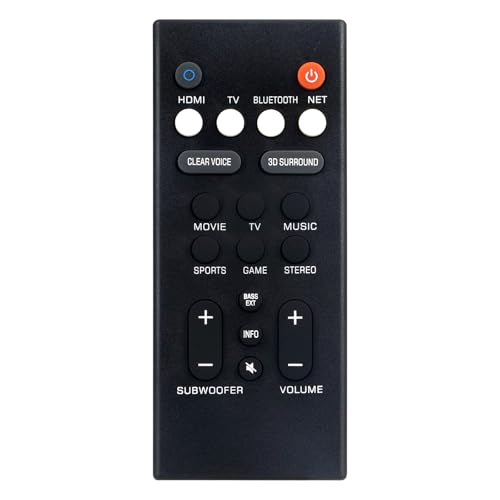 Beyution VCQ9140 Replace Remote Control Fit for Yamaha ATS-2090 YAS-109 ATS-1090 YAS-CU209 YAS-109BL YAS-209 YAS-209BL NS-WSW44 YAS-1080SR-B20AATS-1080 Soundbar Audio Speaker System - Image 1