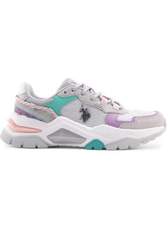 U.S. Polo Assn. بيس. بولو أسي. أحذية رياضية للنساء فينسنت رمادي  - Image 1
