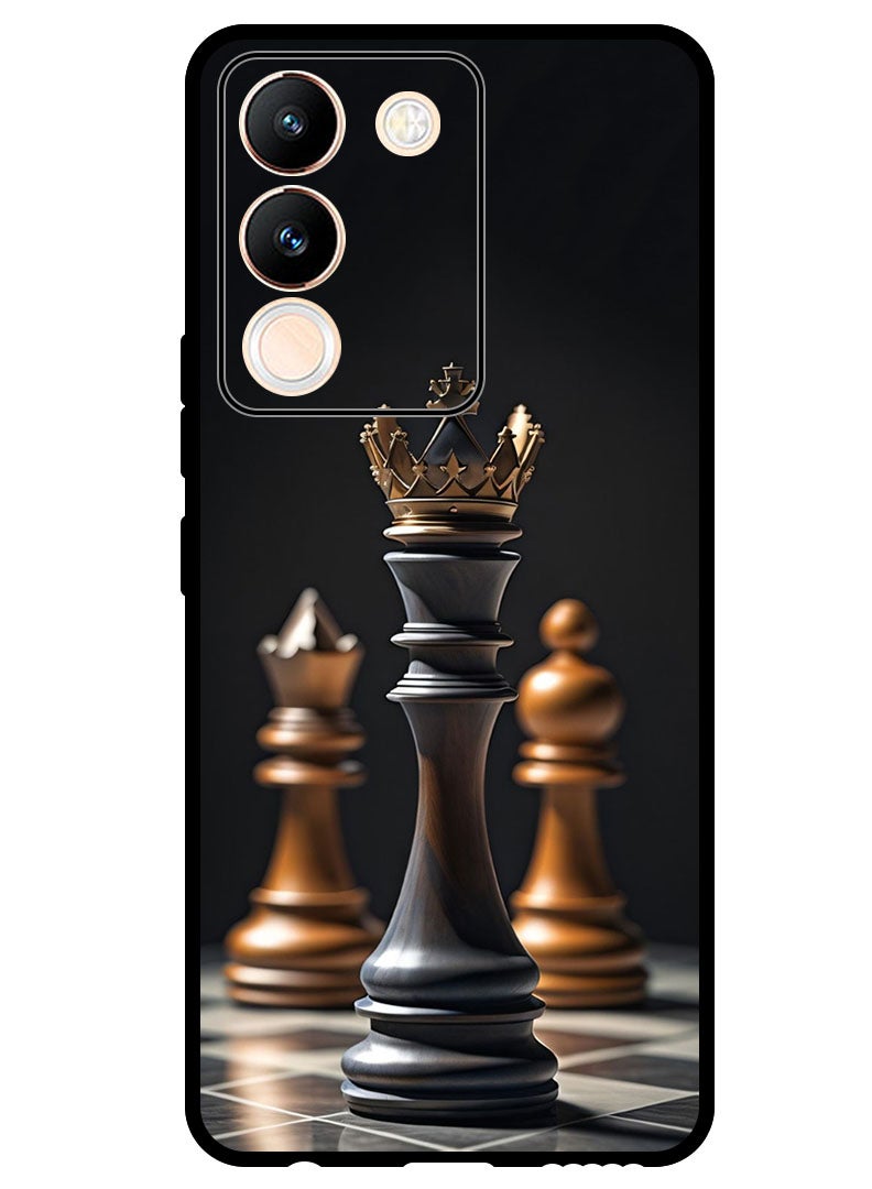 Theodor Protective Case Anti Scratch Shock Proof Bumper Cover For Vivo Y200 Chess KING - Image 1