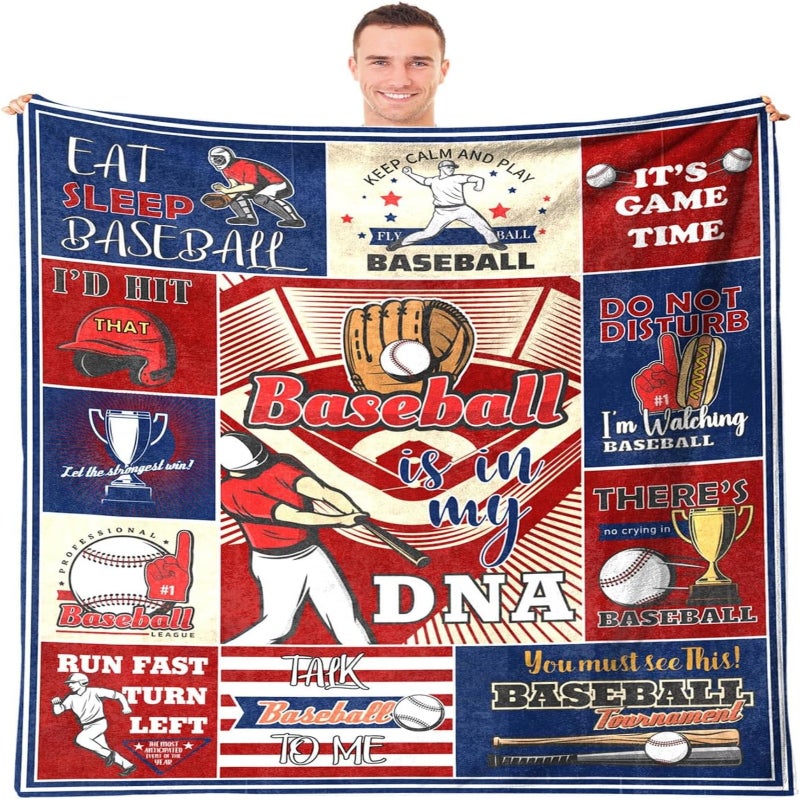 Sports Themed Suede Casual Blanket, Flannel Sports Blanket, Men's Fleece Blanket for Sofas, Beds, Home Decor 100x130cm - Image 2