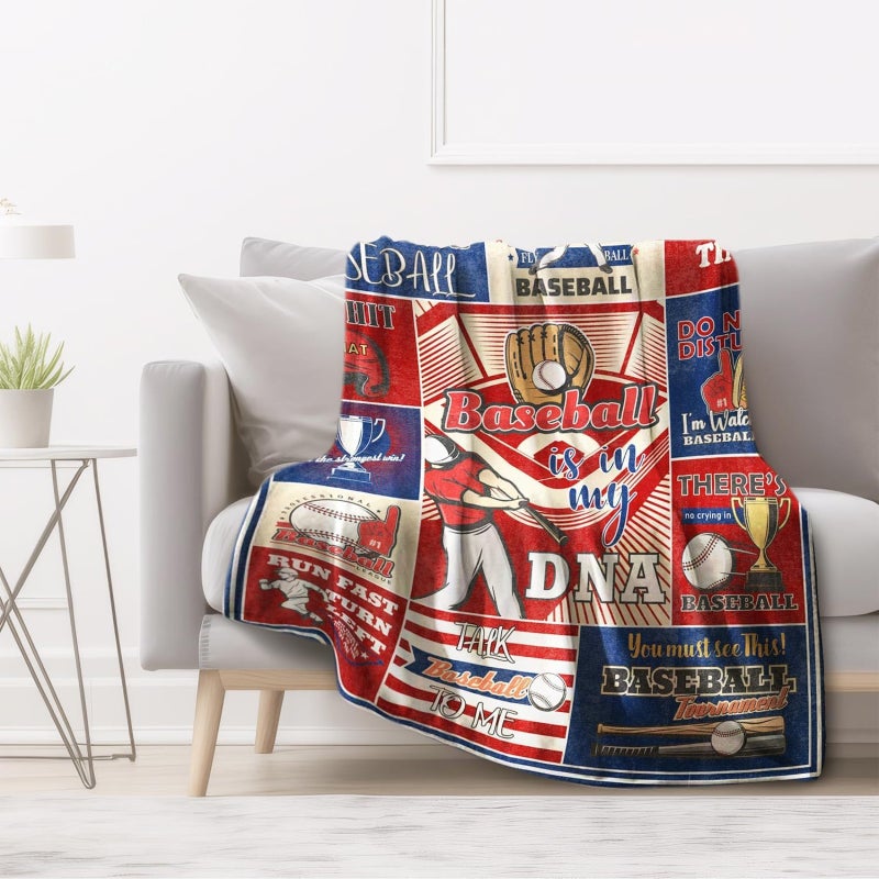 Sports Themed Suede Casual Blanket, Flannel Sports Blanket, Men's Fleece Blanket for Sofas, Beds, Home Decor 100x130cm - Image 4
