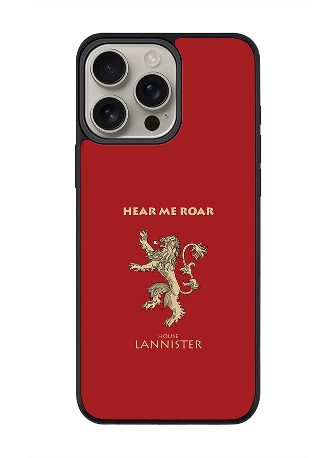 Stylizedd For iPhone 16 Pro Max Case [Compatible with MagSafe] Slim Magnetic cover Phone Case iPhone 16 Pro Max -GOT House Lannister  - Image 1