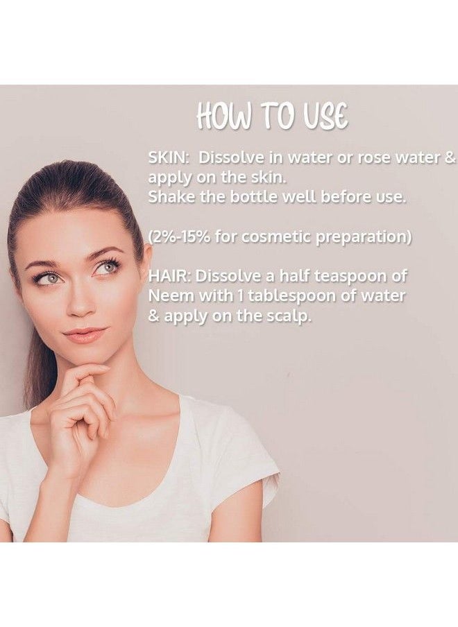 Hollywood Secrets - Pure 85% Neem Liquid Botanical Extract Skin Hair Face100Ml - Image 1