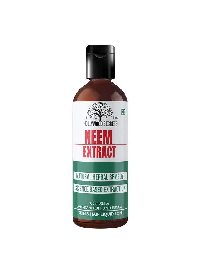 Hollywood Secrets - Pure 85% Neem Liquid Botanical Extract Skin Hair Face100Ml - Image 1