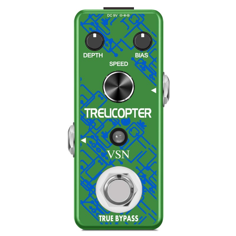 VSN Guitar Tremolo Effect Pedal of Classic Trelicopter Effects Tremolo Pedals for Electric Guitar Effect True Bypass - Image 1