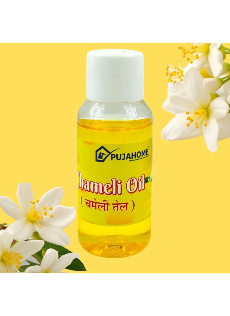 Pujahome Pujhome Chameli Oil For Hanuman Puja Jasmine Oil Hanuma Ji Chola Puja Jasmine Flower Oil Chemali Oil For All Puja 50 ml BottlePack of 3  - Image 4