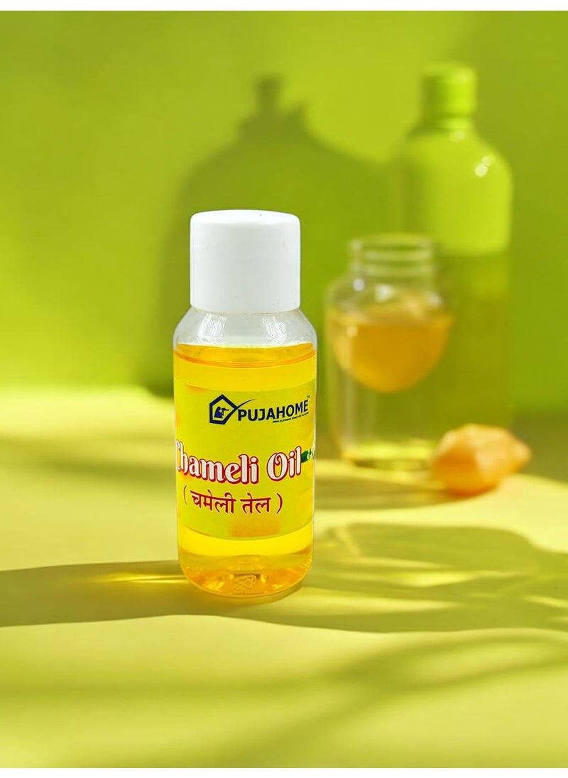 Pujahome Pujhome Chameli Oil For Hanuman Puja Jasmine Oil Hanuma Ji Chola Puja Jasmine Flower Oil Chemali Oil For All Puja 50 ml BottlePack of 3  - Image 5