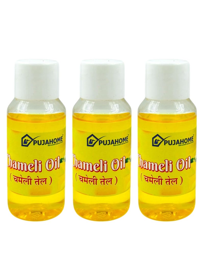 Pujahome Pujhome Chameli Oil For Hanuman Puja Jasmine Oil Hanuma Ji Chola Puja Jasmine Flower Oil Chemali Oil For All Puja 50 ml BottlePack of 3  - Image 1
