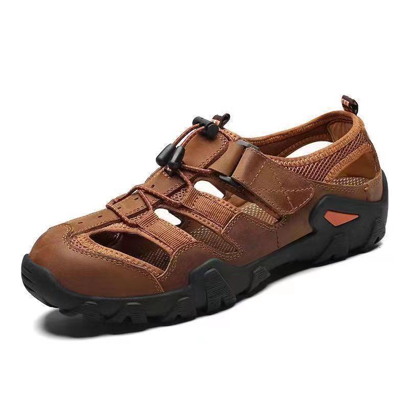 Men's Casual PU Sandals Breathable Anti-slip - Image 1