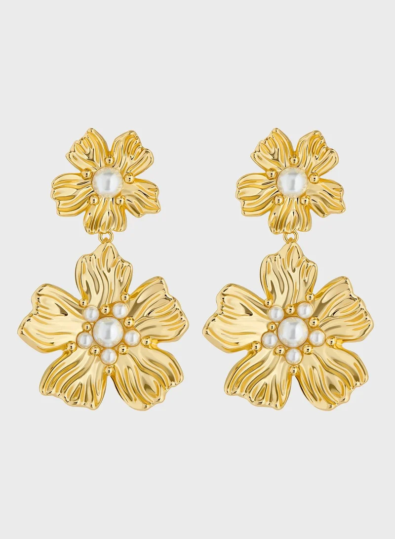 Ted Baker Petaria  Flower  Drop Earrings