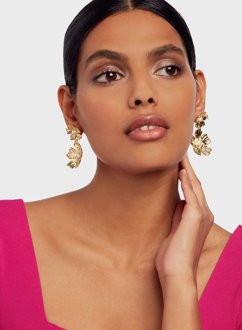 Ted Baker Petaria  Flower  Drop Earrings