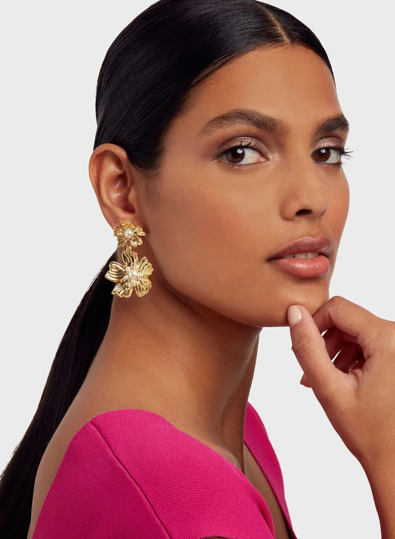 Ted Baker Petaria  Flower  Drop Earrings
