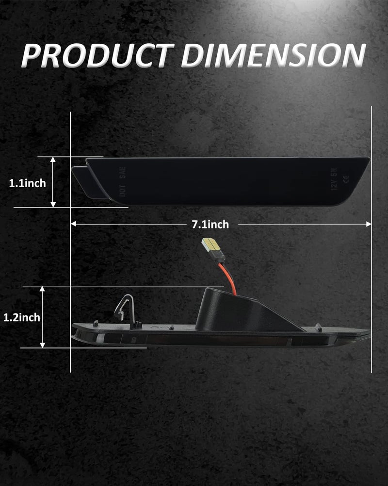 Bestview مجموعة مصابيح جانبية LED من بيست فيو لسيارة شيفروليه كامارو - Image 5