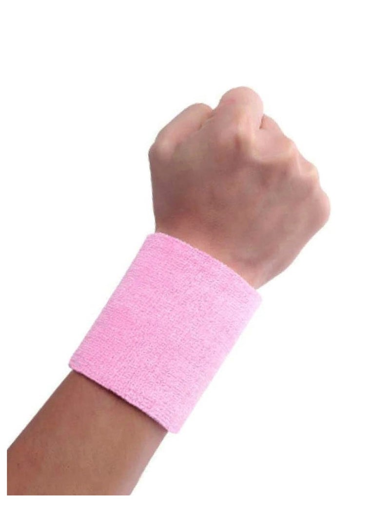 آر جيه ربطة معصم رياضية نسائية لون وردي  من RJ دعم مثالي ومرونه عاليه اثناء التمارين امتصاص فائق للرطوبة والحرارة - Image 4