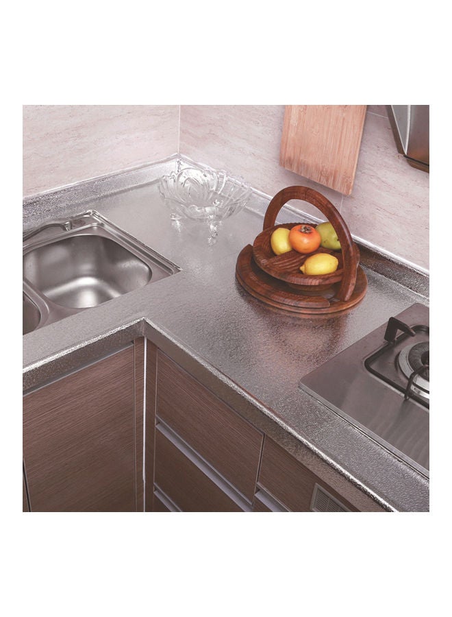 ورق حائط باكسبلاش للمطبخ فضي 41.00 x 3.00 x 3.00سم - Image 2