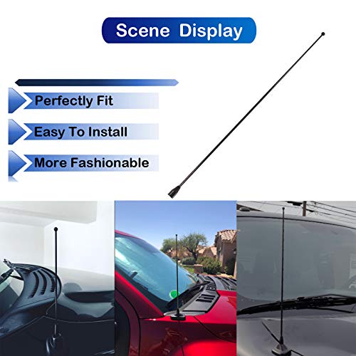 Anina 15" Stainless Steel Antenna Mast for 1980-2022 Toyota RAV4 Sienna 4 Runner Ford F150 Super Duty Car Washproof Antenna for Radio Signal Reception - Image 5