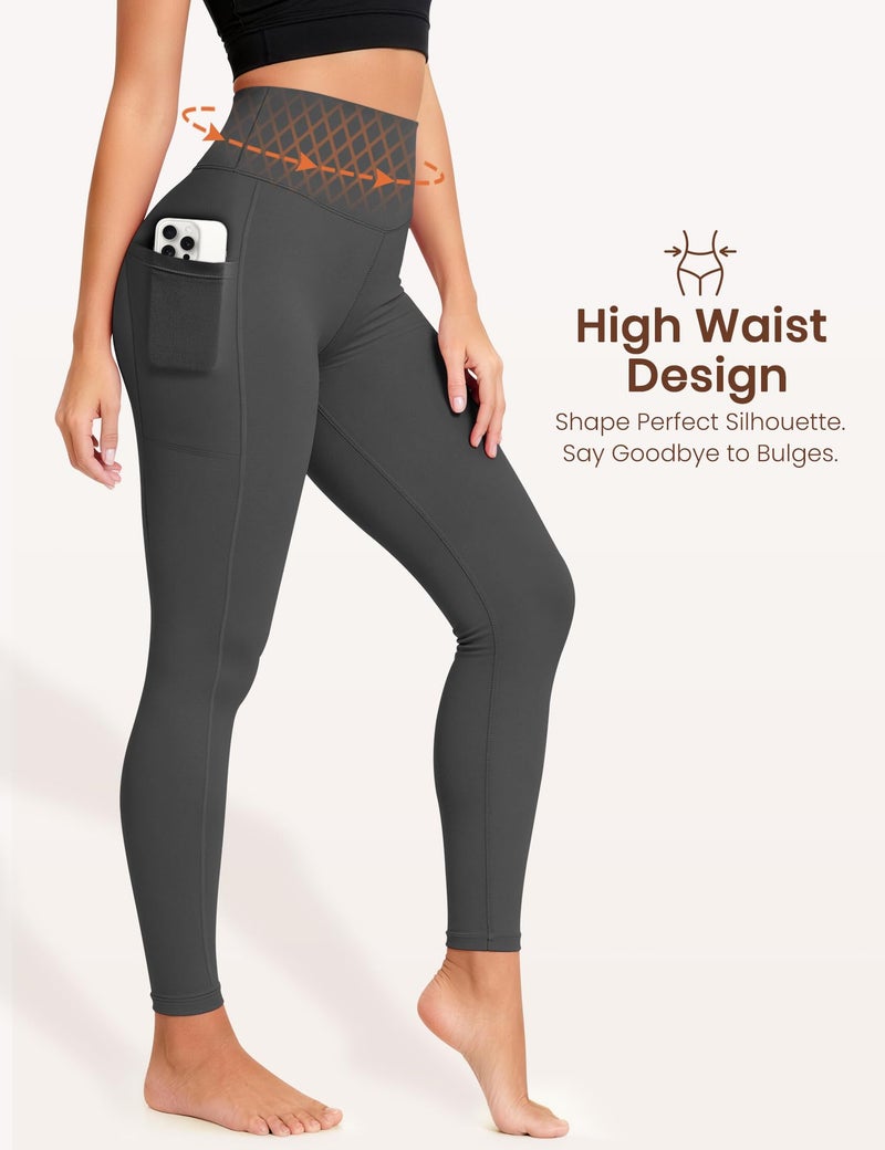 Laite Hebe Leggings for Women - High Waisted Full Length Buttery Soft Yoga Pants for Workout Athletic Daily - Image 3