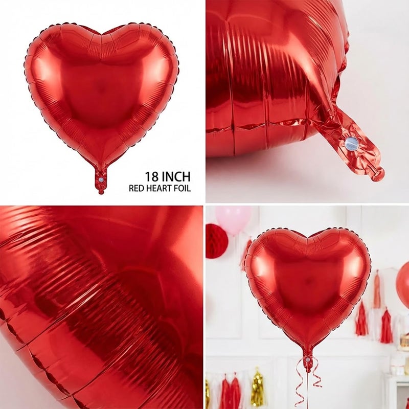 kozee Galentine's Day Balloon Decorations Kit -with Red Rose Gold GALENTINES GANG & LOVE Heart Foil Balloons for Best Friends Bachelorette Bridal Shower Valentine's Celebration Decorations (Red Rose Gold) - Image 4