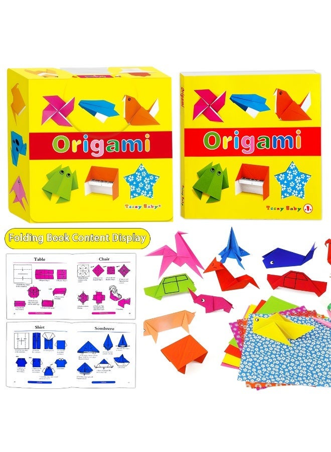 A thick children's origami book with instructions. - Image 1