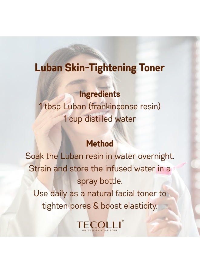 TECOLLI Premium Quality Luban Frankincense – 100% Pure & Natural Resin (100g) For Skin Care | Aromatherapy | Stress Relief | Anti-Aging - Image 4