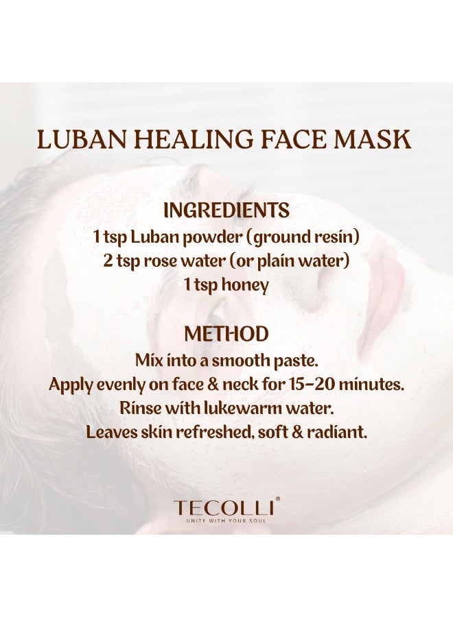 TECOLLI Premium Quality Luban Frankincense – 100% Pure & Natural Resin (100g) For Skin Care | Aromatherapy | Stress Relief | Anti-Aging - Image 5