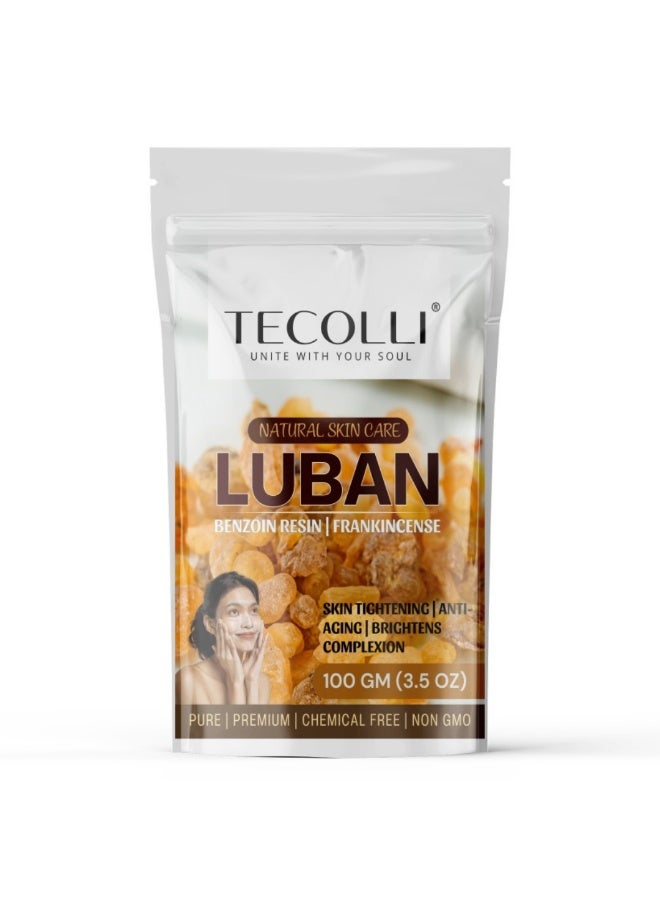 TECOLLI Premium Quality Luban Frankincense – 100% Pure & Natural Resin (100g) For Skin Care | Aromatherapy | Stress Relief | Anti-Aging - Image 2