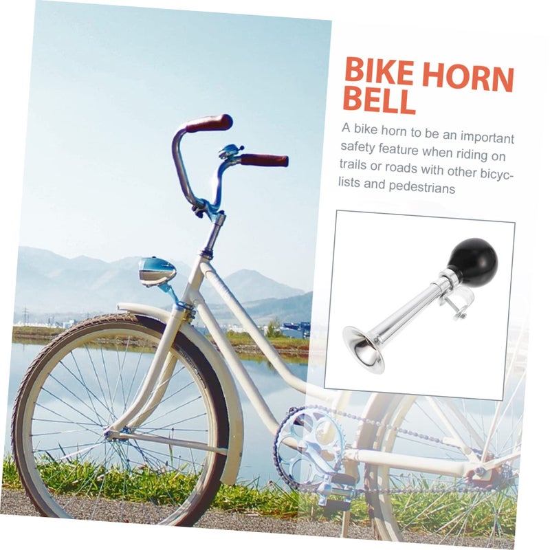 Vintage Metal Bicycle Horn Manual Air Bell Loud Safety Warning Handlebar Accessory - Image 4