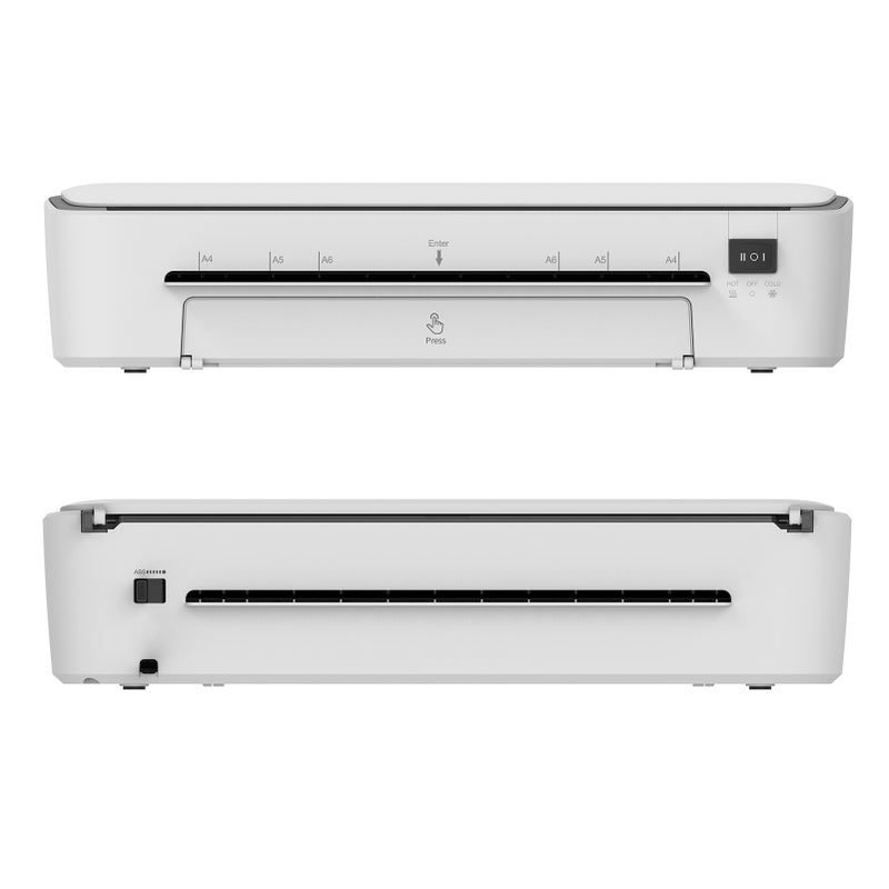 A4 Laminating Machine 9 inches Thermal Laminator Machine Desktop 6IN1 Multifunctional Hot and Cold Lamination with Paper Cutter Trimmer Rounder Hole Puncher Binding Hoop 12cps Laminating - Image 4