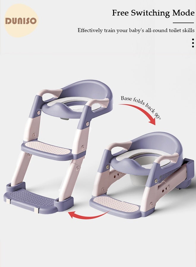 Duniso Potty TrainingSeat with Step Stool with comfortable adjustable and foldable seat for kids Boys Girls. - Image 3