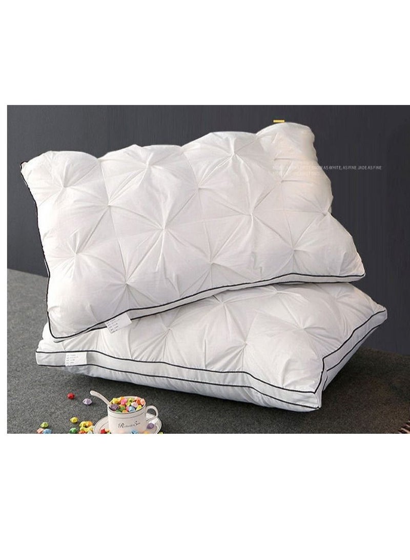 3D Bread Down Bed Pillows Hypoallergenic Breathable for Sleeping 100% Cotton Cover with Premium Comfortable Fillings - Image 1