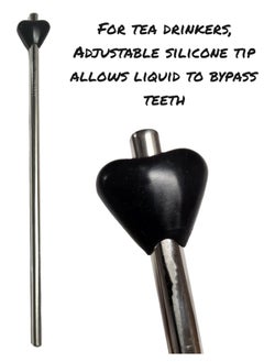 SYOSI Anti Wrinkle Straw - Stainless-Steel anti-wrinkle drinking straws, Reusable Straws with Cleaning Brush - Eco-Friendly Vs Plastic - Two 40 oz Tumbler Compatible Straws  - Image 2