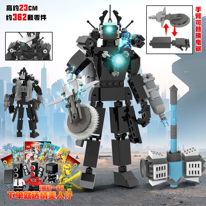 Titan TV Man 3.0 Upgrade - Skibidi Toilet & Camera Men Building Blocks for Boys - Image 2