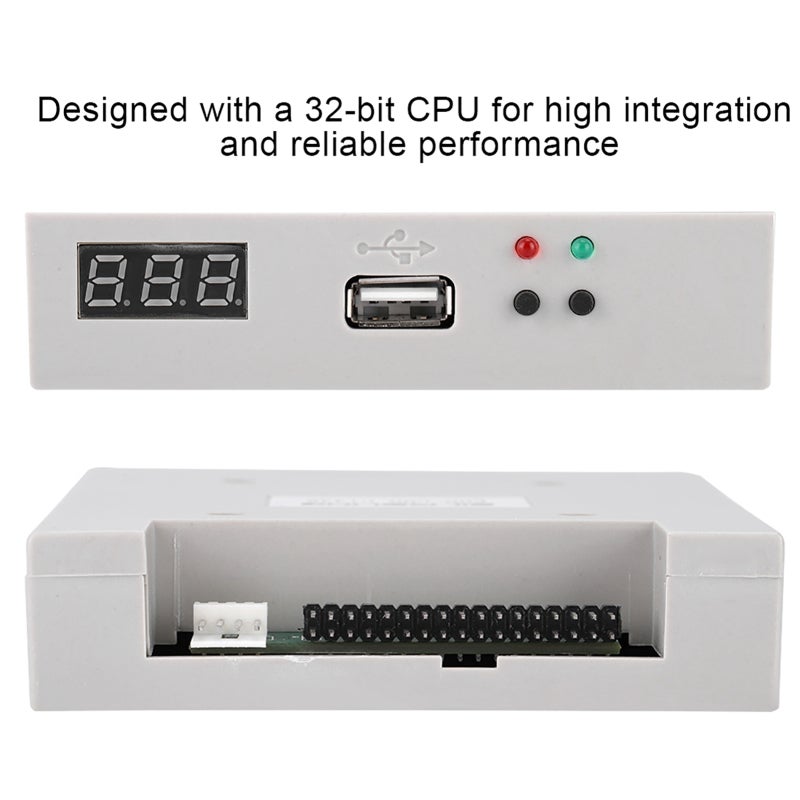 محاكي محرك الأقراص المرنة USB 3.5 بوصة FDD-UDD U144K - محاكي USB عالي التكامل بوحدة معالجة 32 بت للمعدات الصناعية - Image 2