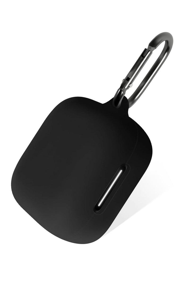 Compatible with Anker Soundcore Anker P30i NC/Case Cover, Soft Silicone Shockproof Protective Case Wireless Earbuds with Carabiner, Front LED Visible (Black) - Image 1