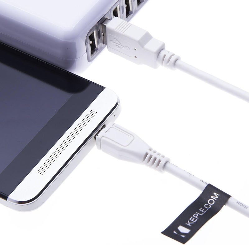 Keple Micro USB Cable Compatible with Sony Digital Camera Cyber-Shot DSC-HX10, DSC-HX10V, DSC-HX200, DSC-HX200V, DSC-HX20V, DSC-HX30, WB35F, WB36F, WB37F, WB50F, WB350F, WB351F, WB352F, WB750, WB800F (0.5m) - Image 2