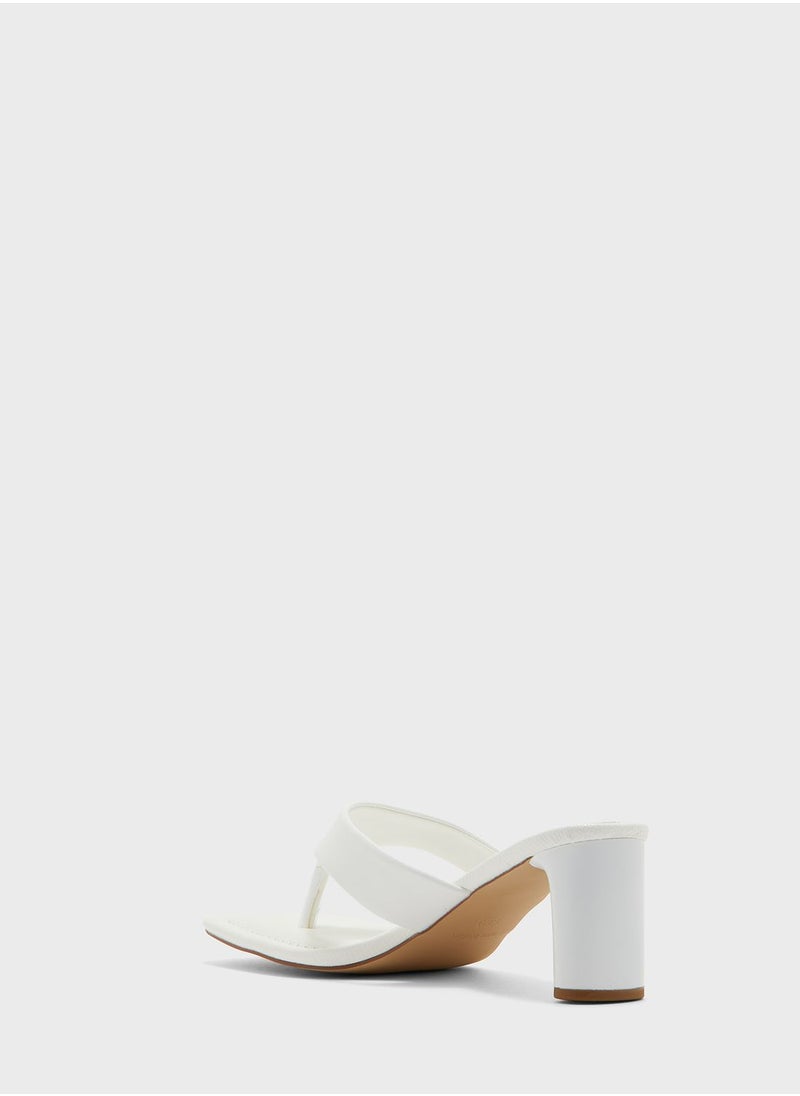 Ginger - Toe Thong Low Heeled Mule - Image 1