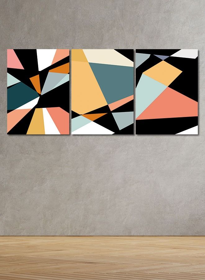 Marktna Decorative Wall Art Painting With an Abstract Design, 3 pieces,Size 120x60cm - Image 1