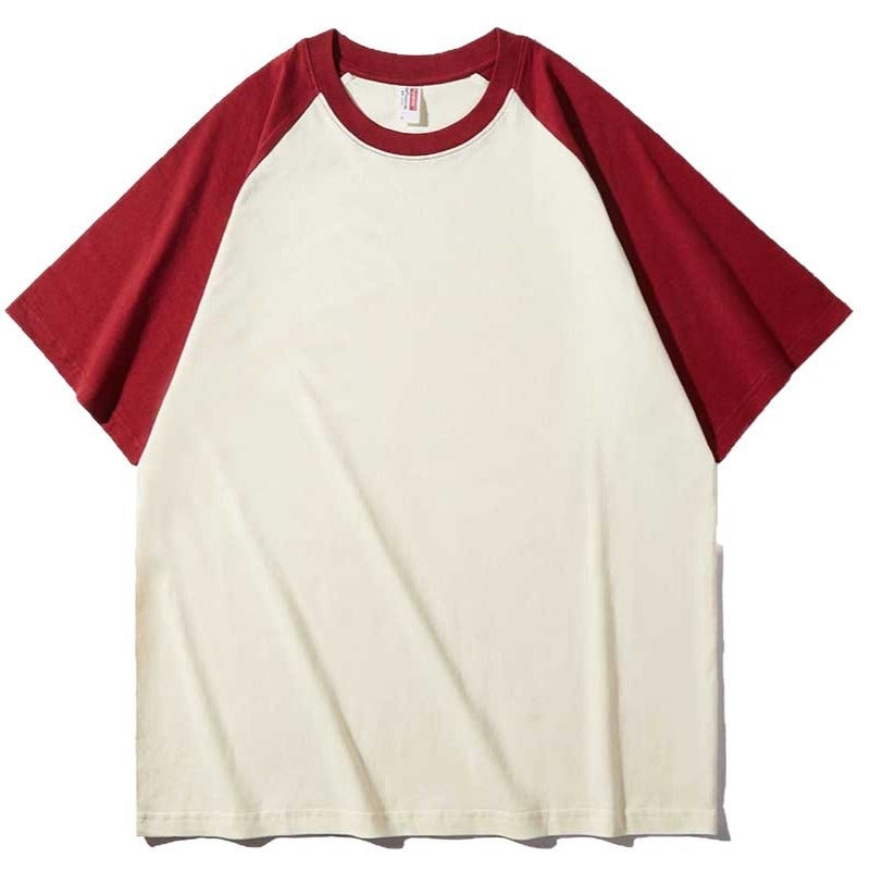 American Heavyweight Cotton Raglan Short Sleeve T-Shirt - Image 2