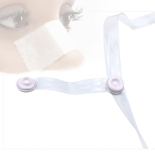 pinklilycare 2 عبوة حامل نظارات لعمليات تجميل الأنف مع عصابة رأس شفافة لتعليق النظارات بعد جراحة الأنف وتصحيح الحاجز الأنفي واستعادة الأنف - Image 2