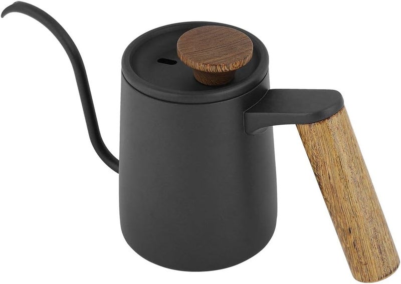 GLOGLOW Drip Coffee Pot, 304 Stainless Steel Gooseneck Kettle for Coffee Lovers and Tea Supplies (Black) - Image 1