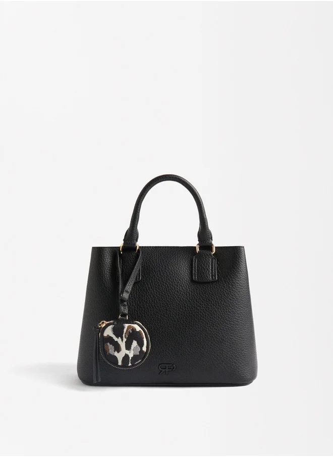 PARFOIS Tote Bag With Leopard Print Pendant