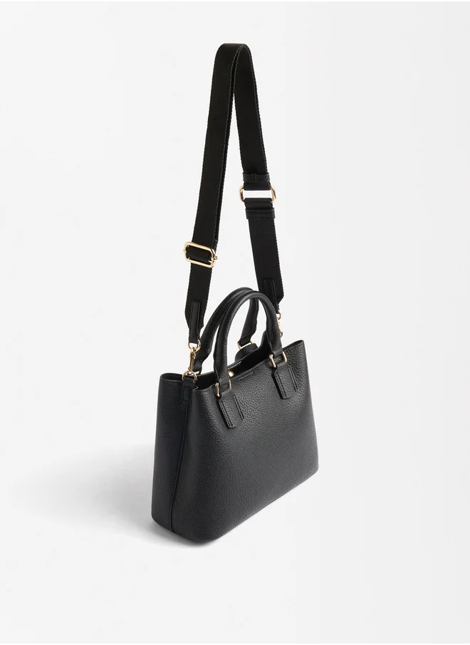 PARFOIS Tote Bag With Leopard Print Pendant