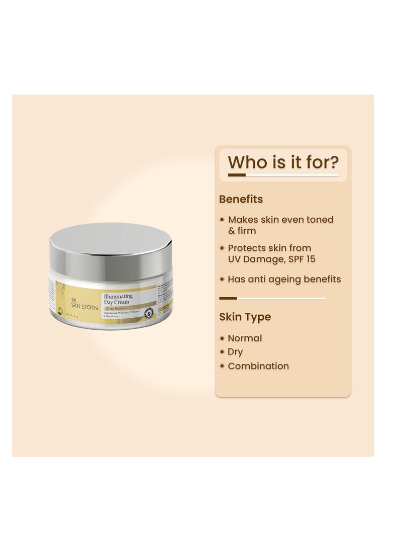 Skin Story Clean Beauty The Skin Story Illuminating Day Cream For Even Skin Tone Glow For Normal Sensitive Skin  - Image 2