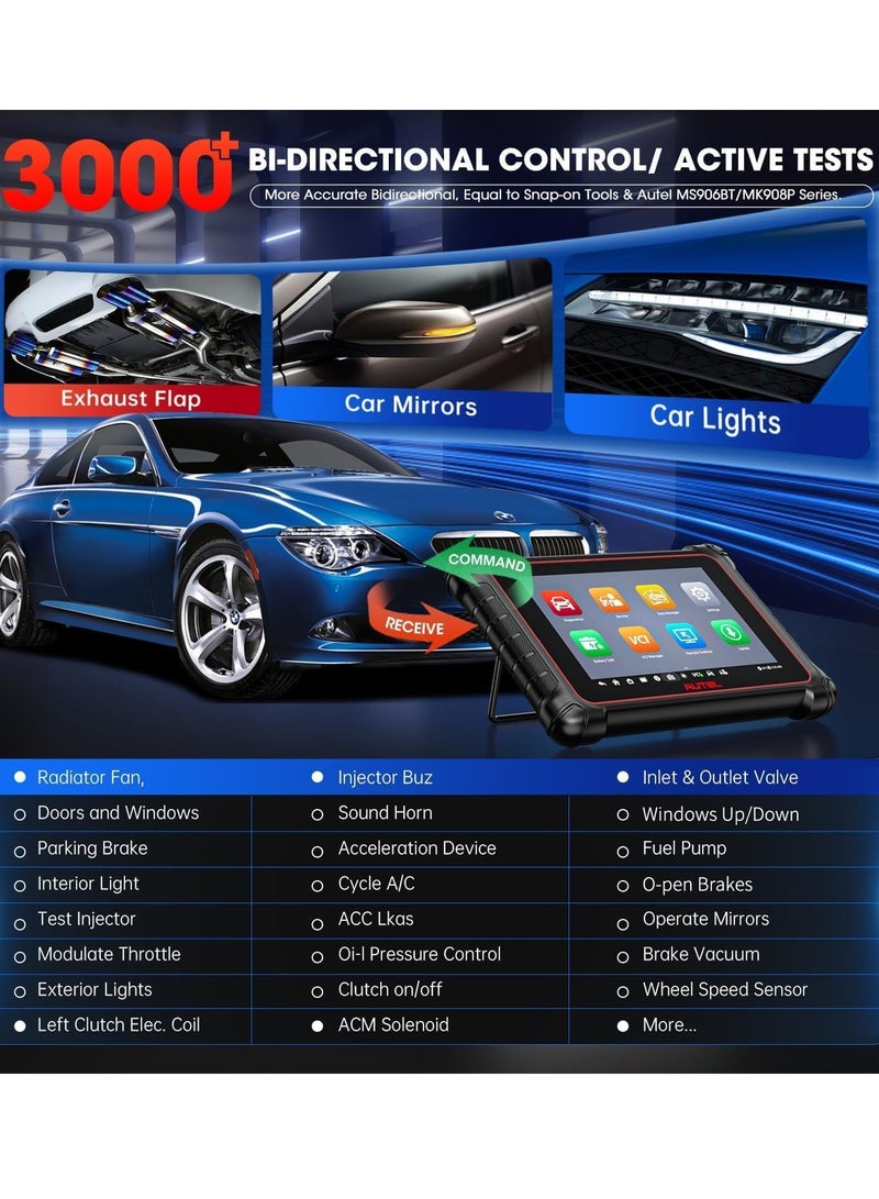 Autel Scanner MaxiCOM MK900BT, 2025 MK900-BT V2.0 Bidirectional Diagnostic Tool - Image 5