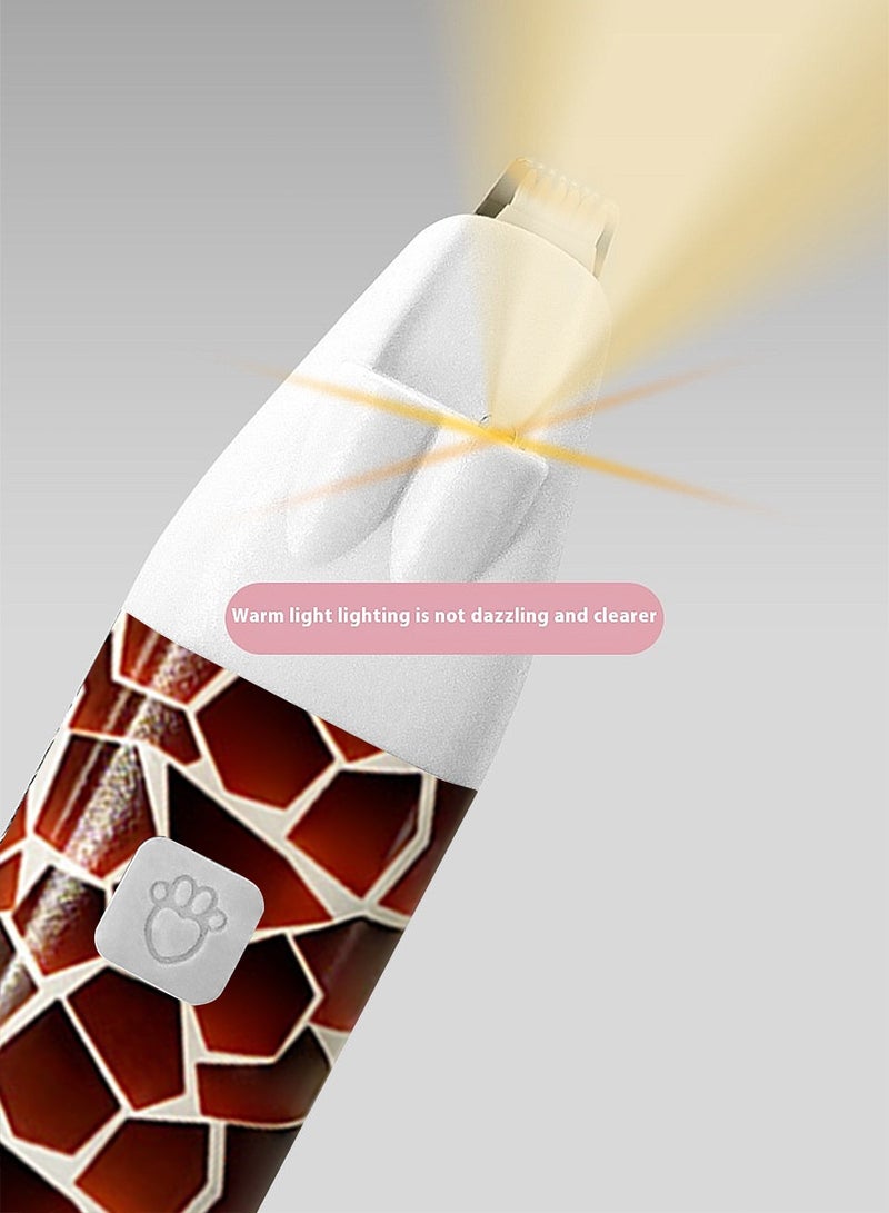 كيدل القط المقاطع الحيوانات الأليفة القدم قطع الشعر مقطع LED القط والكلب كف الحلاقة USB الكهربائية دفع المقاطع الكلب العناية المقاطع الحيوانات الأليفة العناية الشعر المقاطع - Image 3