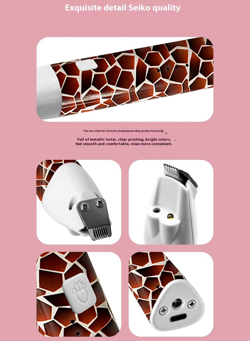كيدل القط المقاطع الحيوانات الأليفة القدم قطع الشعر مقطع LED القط والكلب كف الحلاقة USB الكهربائية دفع المقاطع الكلب العناية المقاطع الحيوانات الأليفة العناية الشعر المقاطع - Image 5